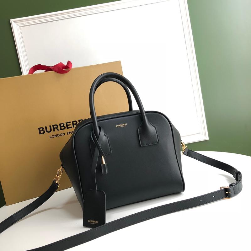 Burberry Handbags 80159141 Full leather plain black